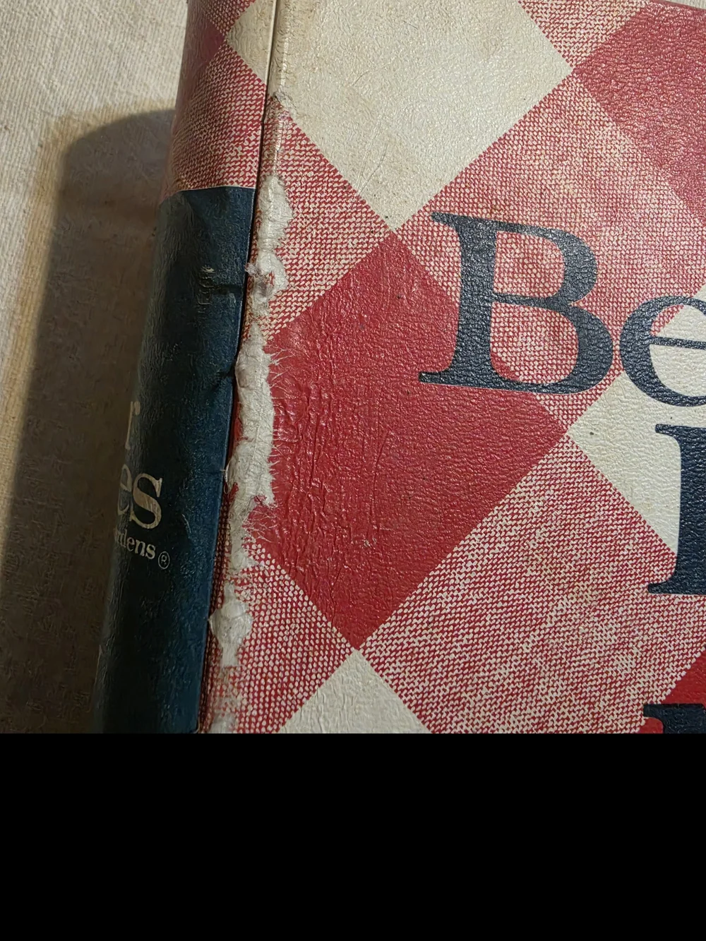 Better Homes And Gardens New Cookbook with Red and White Gingham Cover 1971